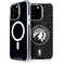 NBA Minnesota Timberwolves Black Animal Print iPhone 15 Pro MagSafe Case
